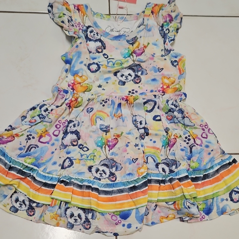 Ollee and Belle panda dress 7/8